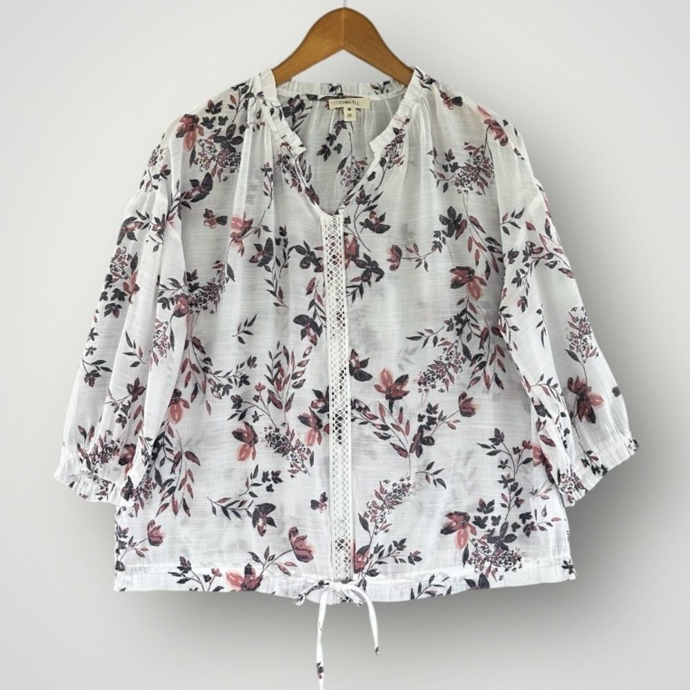 🎉5 for $45 🎉Como Blu Top Blouse Shirt Size M